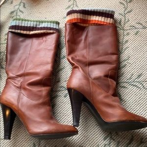 Coach Monica Striped Boot w Sock